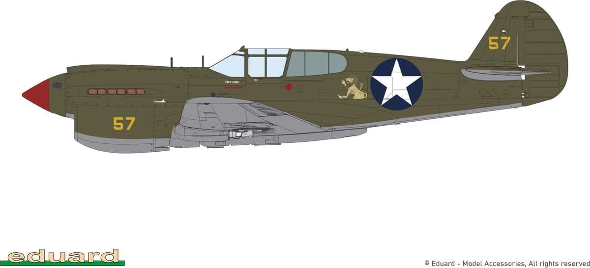 Zdjęcie dodatkowe produktu P-40E Warhawk Pacific Star Dual Combo Limited Edition 1:48 Eduard 11185