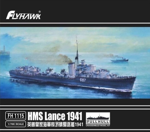 HMS Lance 1941 1: 700 Flyhawk 1115