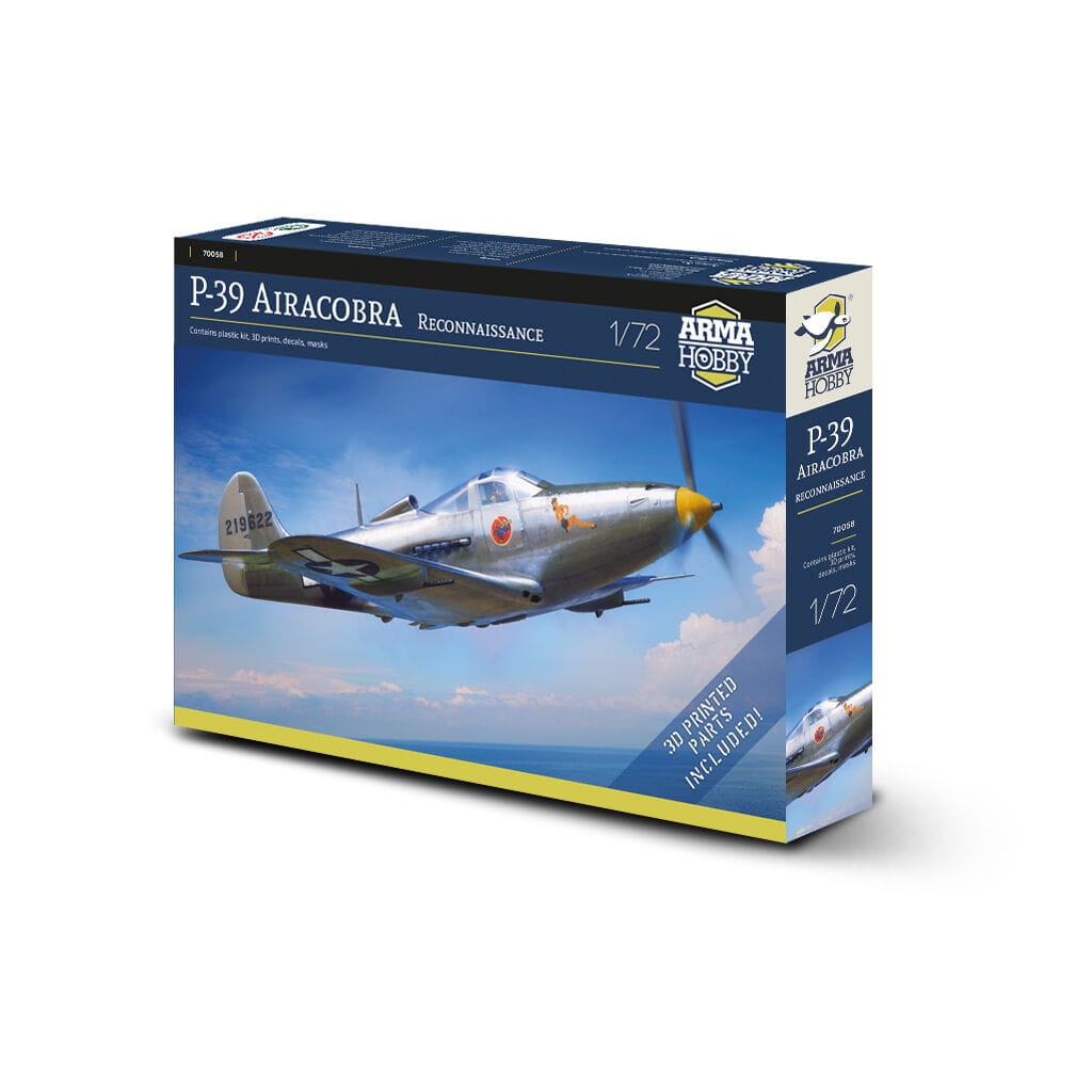 Zdjęcie dodatkowe produktu P-39 Airacobra Reconnaissance 1:72 Arma Hobby 70058