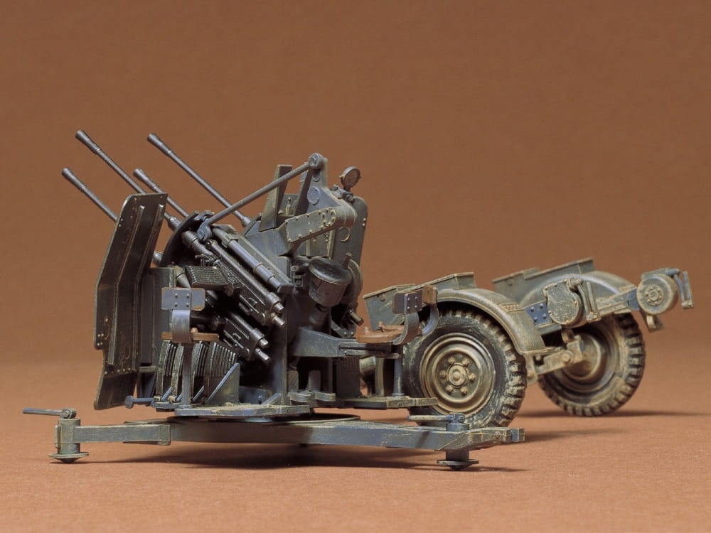 Zdjęcie dodatkowe produktu Niemieckie działo przeciwlotnicze (Flakvierling 38) 20mm 1:35 Tamiya 35091