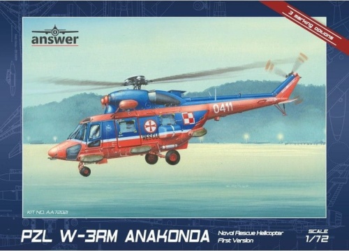 PZL W-3RM Anaconda Naval Rescue Helicotper First Version 1:72 Answer AA72021