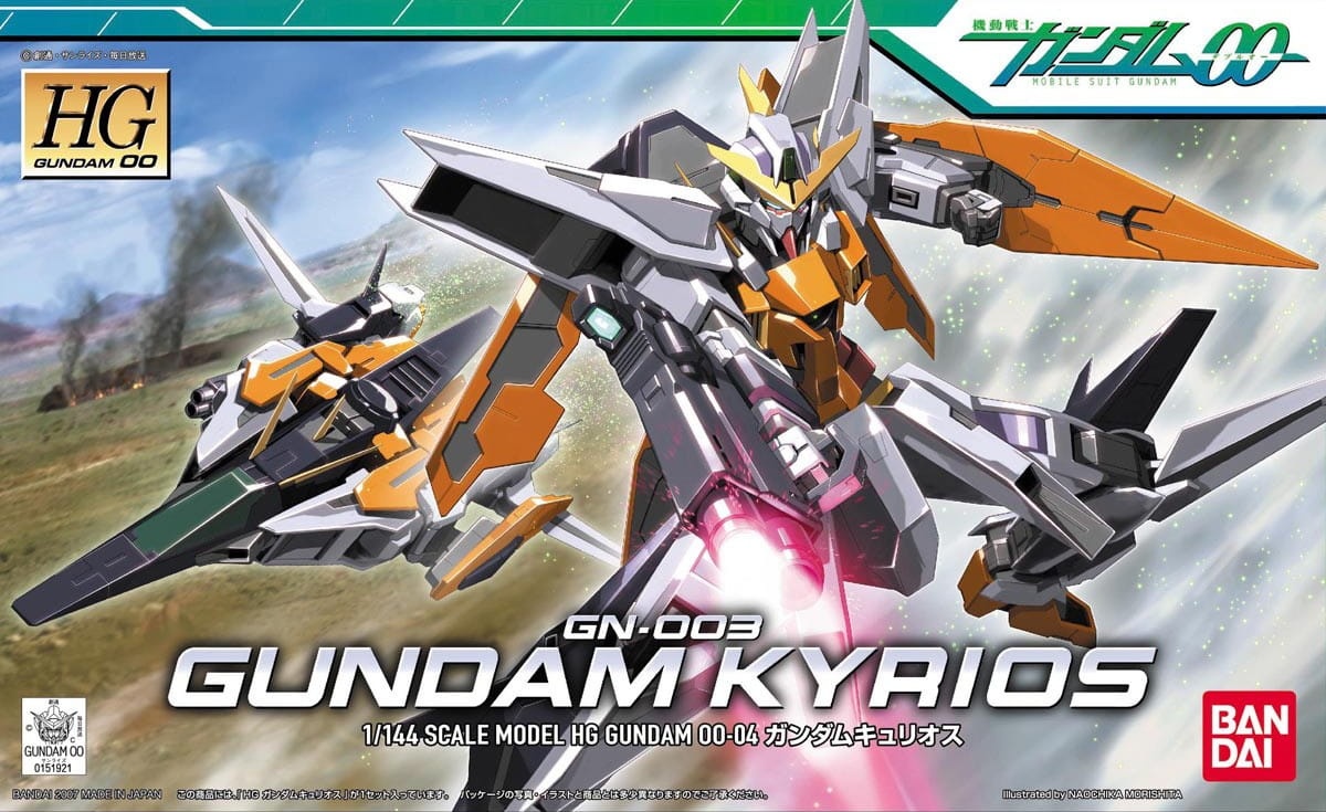 Zdjęcie główne produktu Gunpla GN-003 Gundam Kyrios HG00 1:144