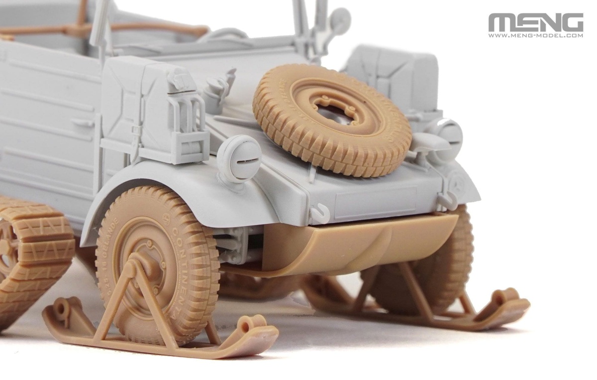 Zdjęcie dodatkowe produktu German Pkw.K1 Kubelwagen Type 155 Half-Track 1:35 Meng VS018
