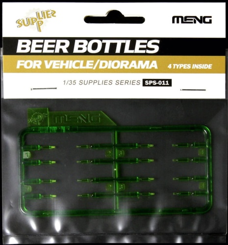 Beer bottles designed for vehicles and dioramas 1:35 Meng SPS11