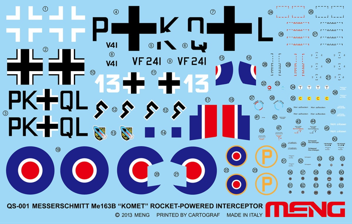 Zdjęcie dodatkowe produktu Messerschmitt Me-163B Komet 1:32 Meng QS001