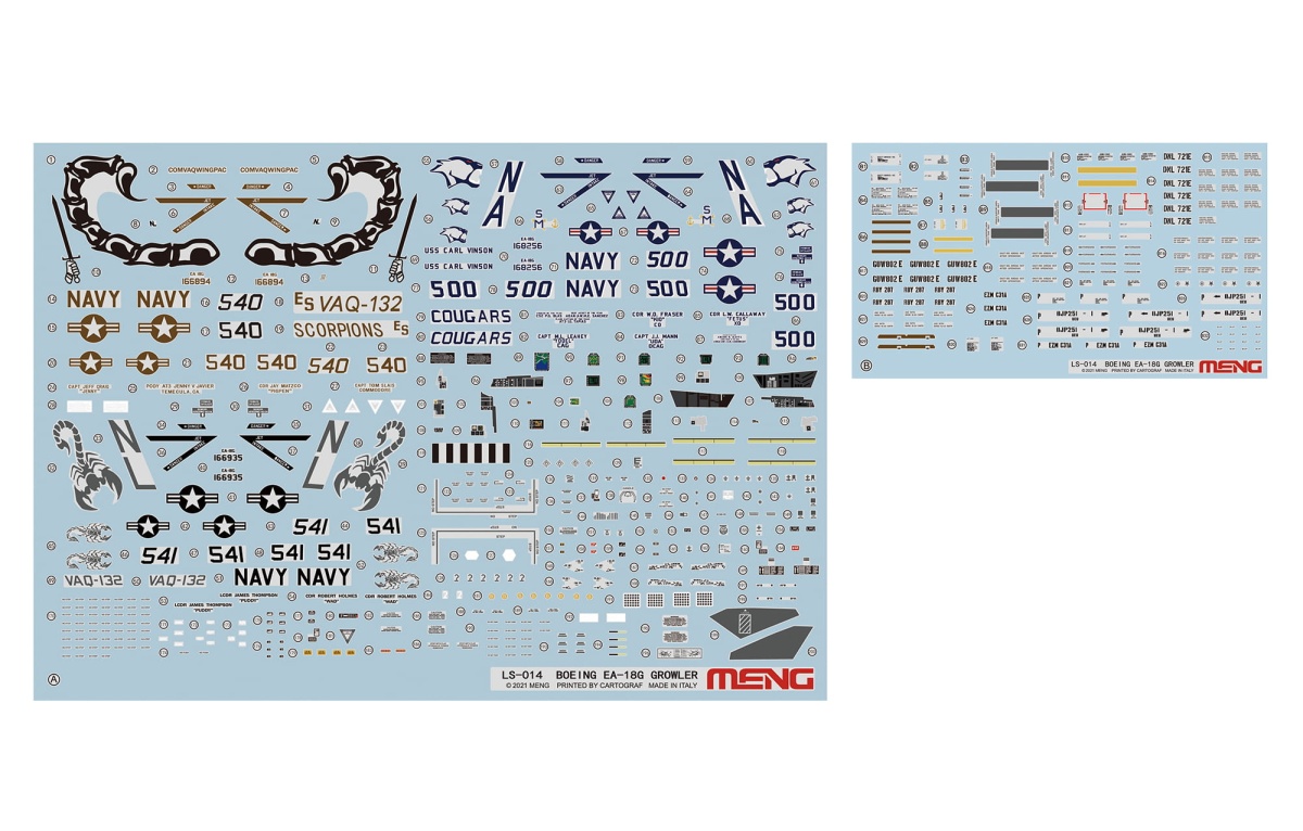 Zdjęcie dodatkowe produktu Boeing EA-18G Growler Electronic Attack Aircraft 1:48 Meng LS014