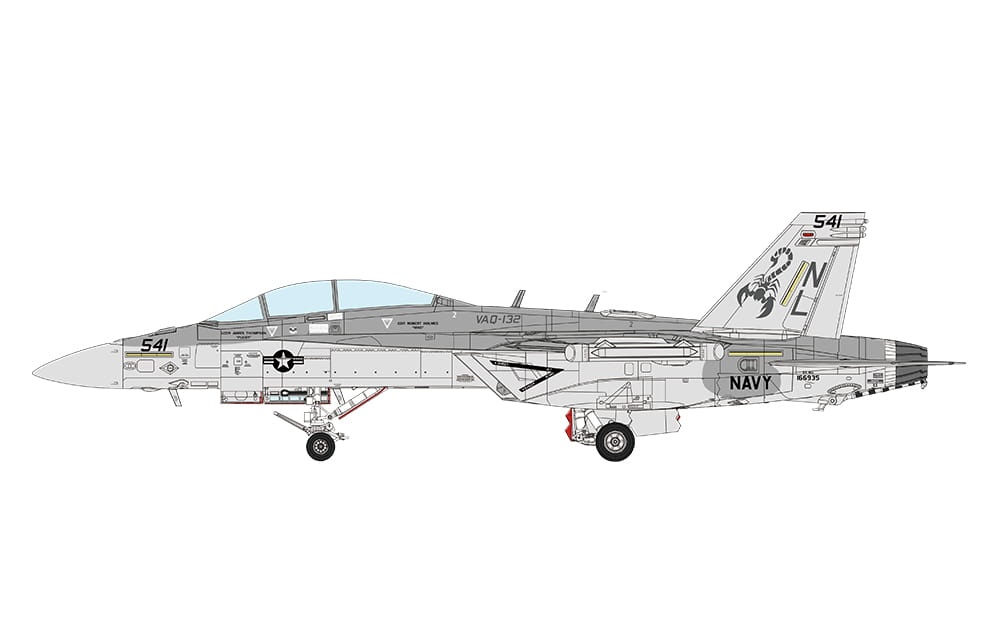 Zdjęcie dodatkowe produktu Boeing EA-18G Growler Electronic Attack Aircraft 1:48 Meng LS014