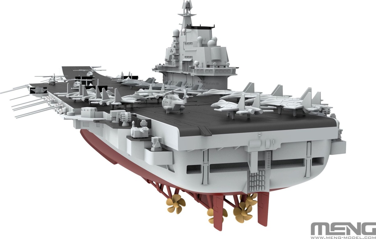 Zdjęcie dodatkowe produktu Lotniskowiec Chińskiej Republiki Ludowej Liaoning 1:700 Meng PS010