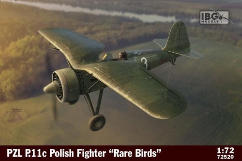 PZL P.11c Polish Fighter `Rare Birds' 1:72 IBG 72520