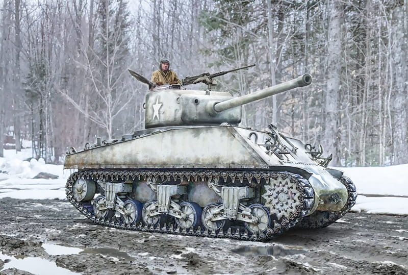 Zdjęcie główne produktu M4A3 76 mm Wet Sherman 1:35 Italeri 96440