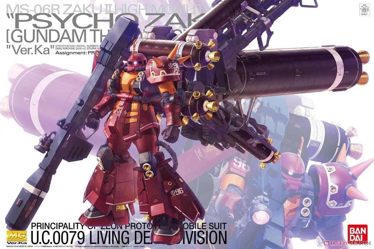 Zdjęcie główne produktu Gunpla MS-06R Zaku II HMT Psycho Zaku Ver. Ka MG 1:100