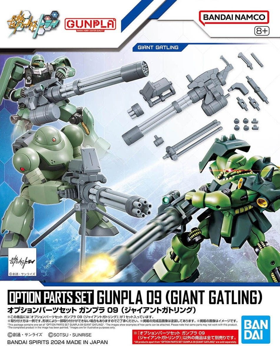 Zdjęcie główne produktu Gunpla Option Parts Set Gunpla 09 (Giant Gatling) HG 1:144