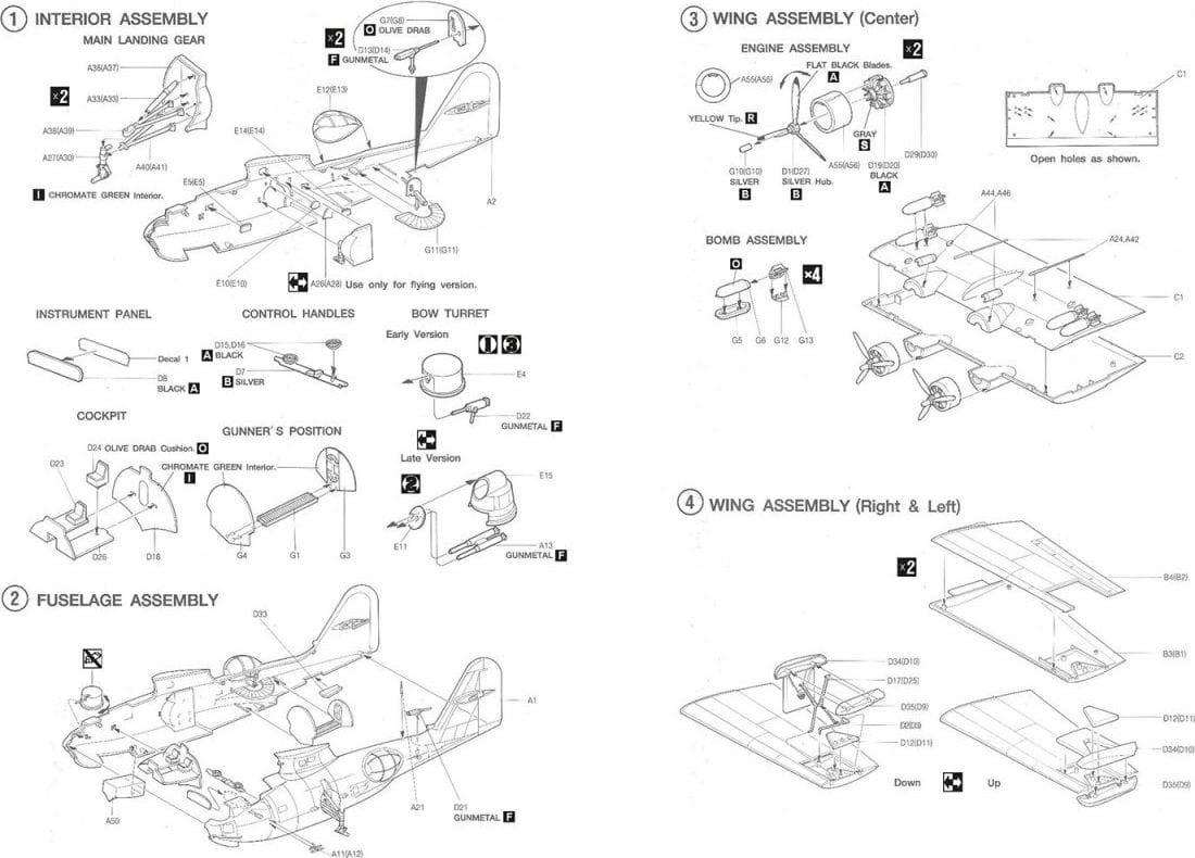 Zdjęcie dodatkowe produktu Consolidated PBY-5A Catalina ETO 1:72 Hobby 2000 72065