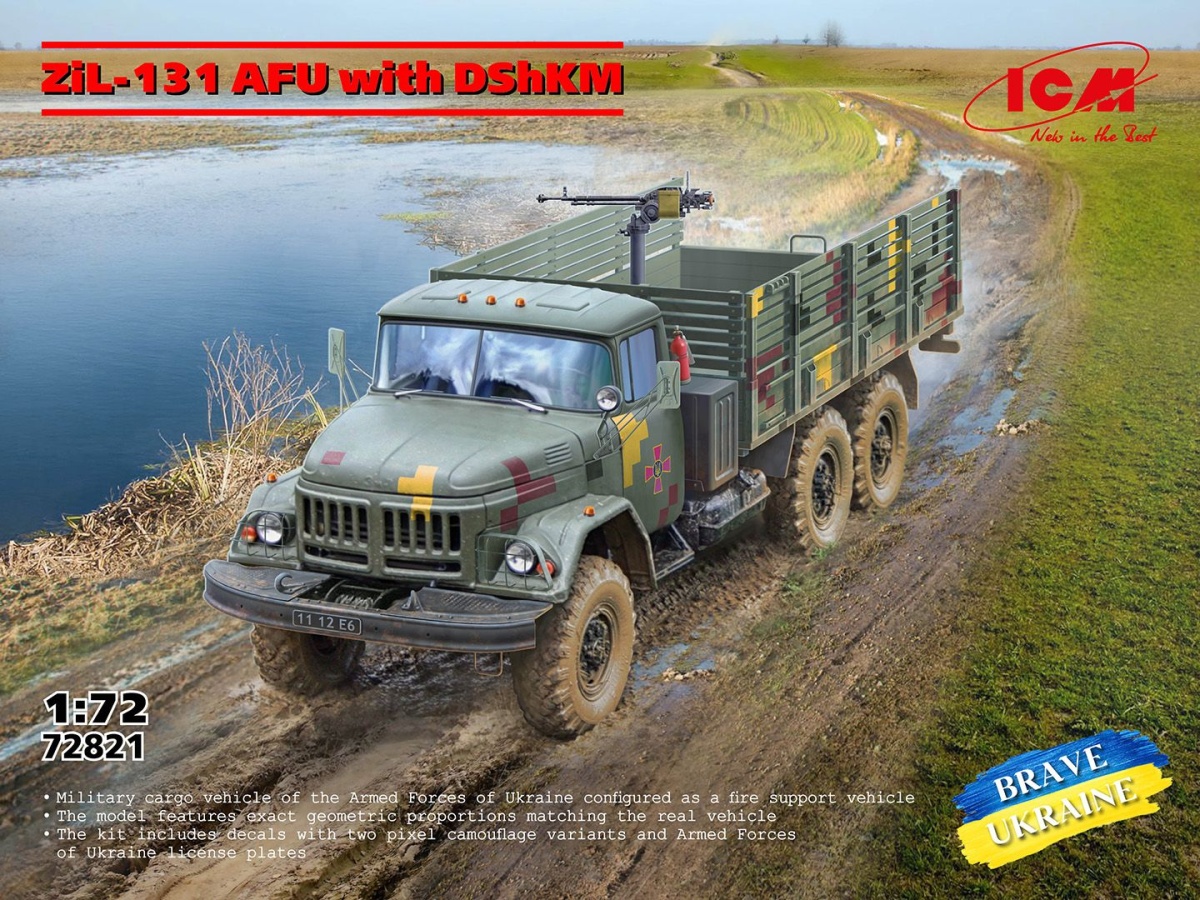 Zdjęcie główne produktu ZіL-131 AFU with DShKM 1:72 ICM 72821
