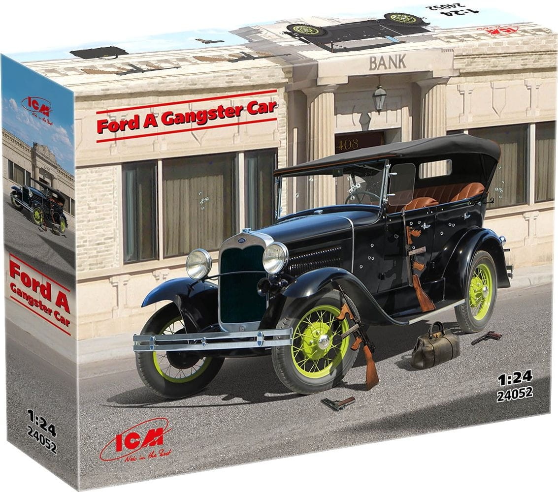 Zdjęcie dodatkowe produktu Ford A Gangster Car 1:24 ICM 24052