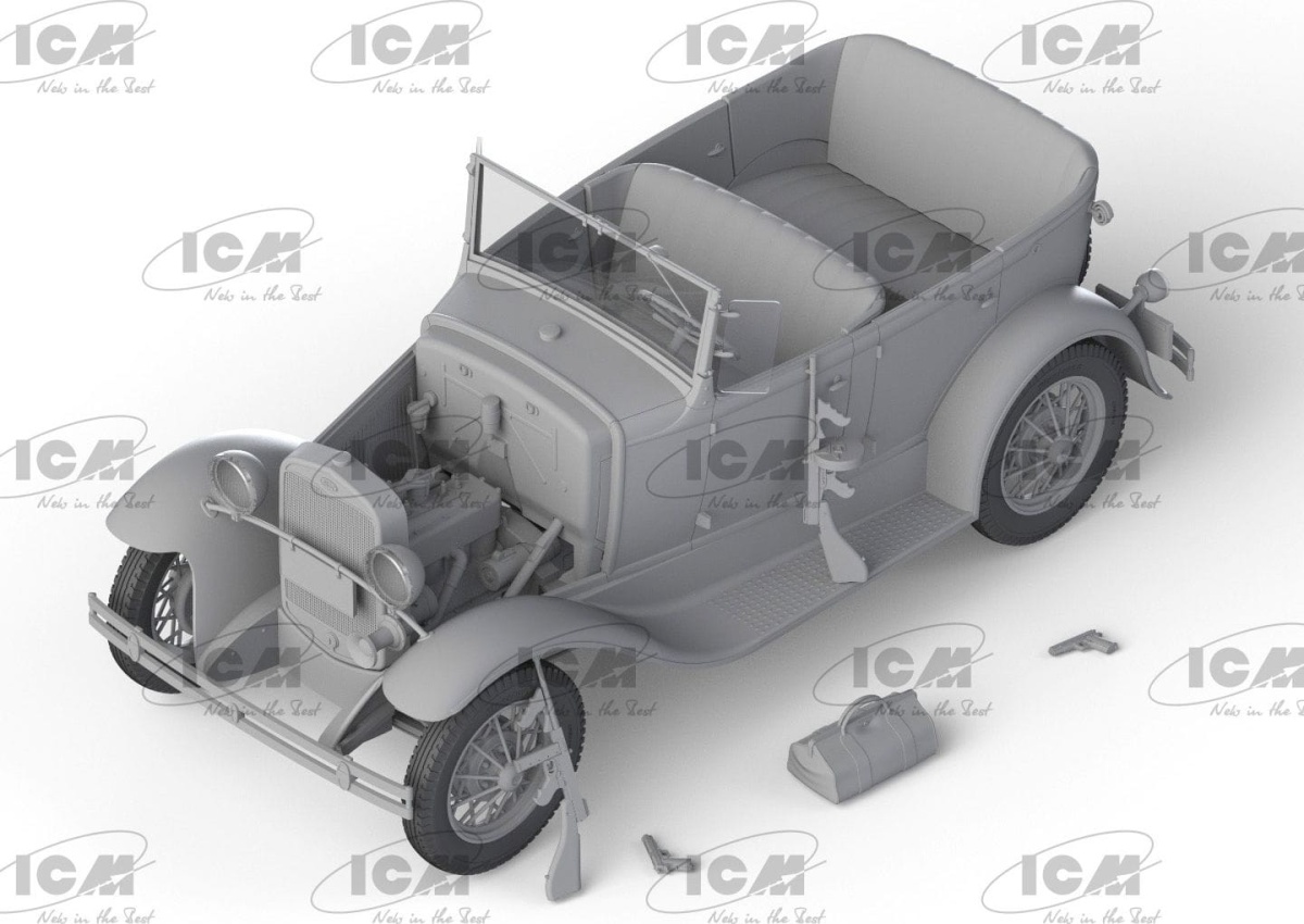 Zdjęcie dodatkowe produktu Ford A Gangster Car 1:24 ICM 24052