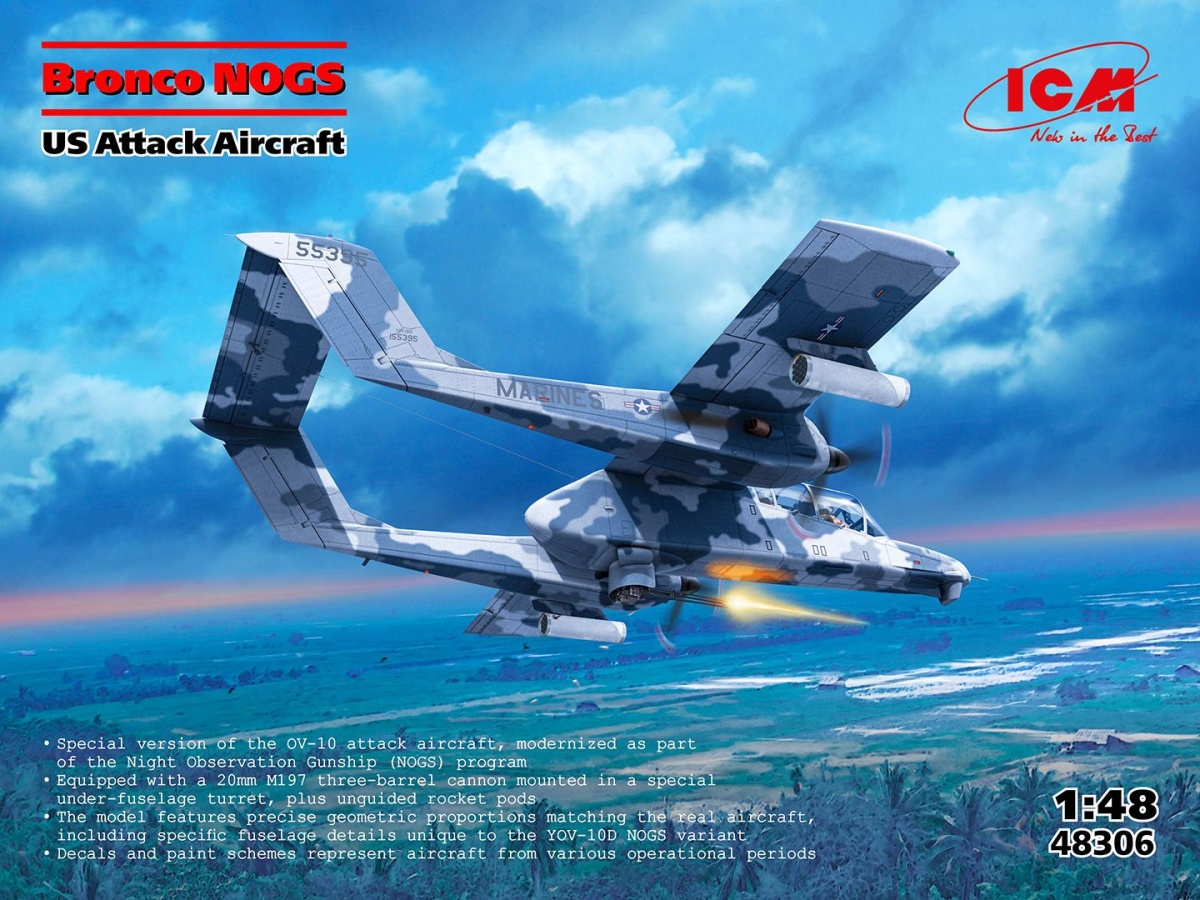 Zdjęcie główne produktu Bronco NOGS, US Attack Aircraft 1:48 ICM 48306