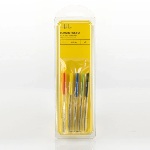 Set of mini diamond files 100 mm (5 pieces) Heller 99005