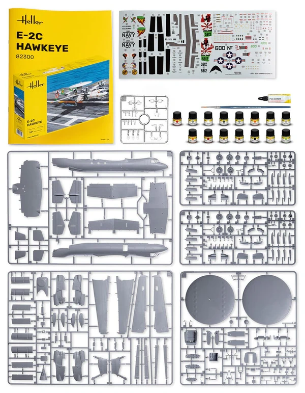Zdjęcie dodatkowe produktu E-2C Hawkeye Starter Kit 1:72 Heller 58300