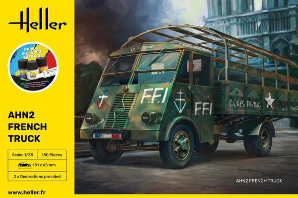 Zdjęcie dodatkowe produktu Francuska ciężarówka AHN2 Starter Kit 1:35 Heller 35324
