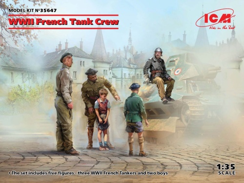 French World War II tank crew 1:35 ICM 35647
