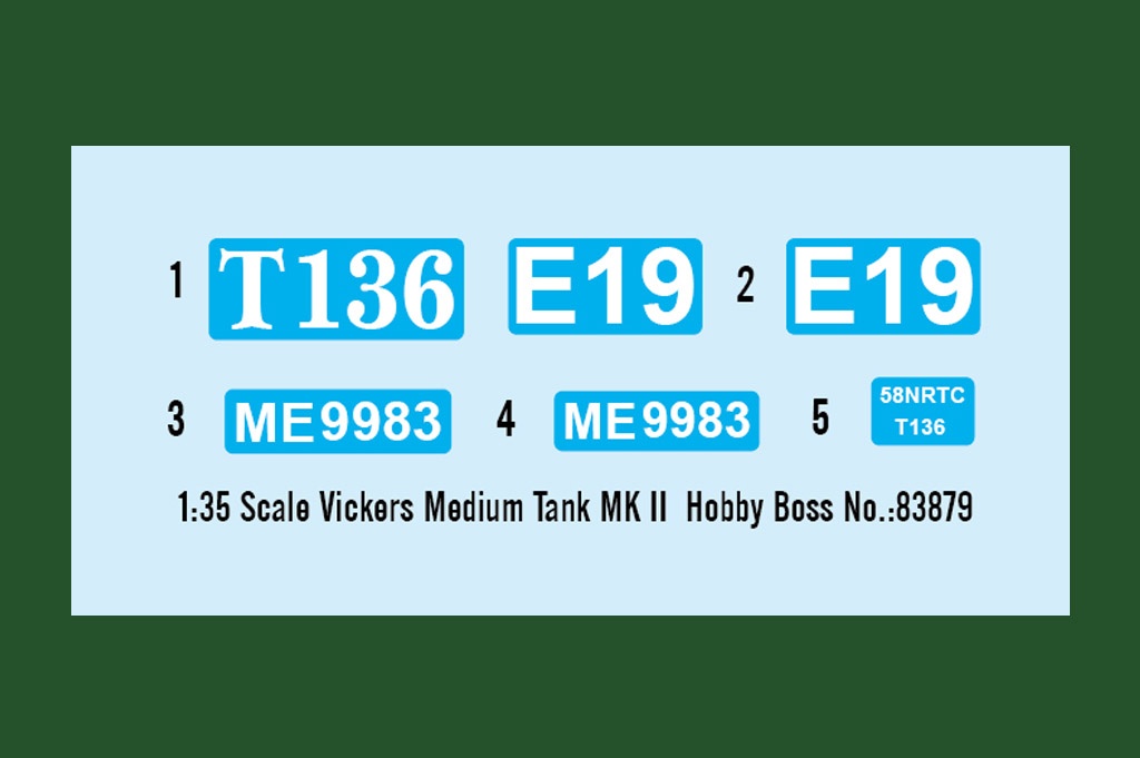Zdjęcie dodatkowe produktu Vickers Medium Tank Mk.II 1:35 Hobby Boss 83879