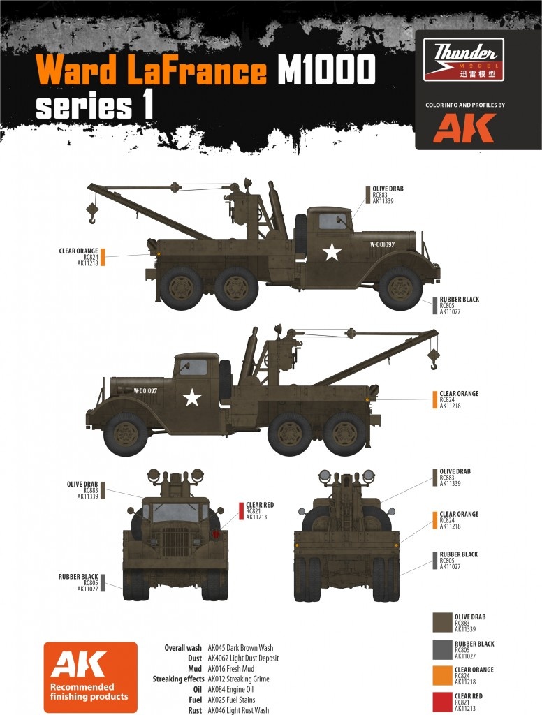 Zdjęcie dodatkowe produktu US Heavy Wrecker Ward Lafrance Model 1000 - Series 1 1:35 Thunder Models 35009