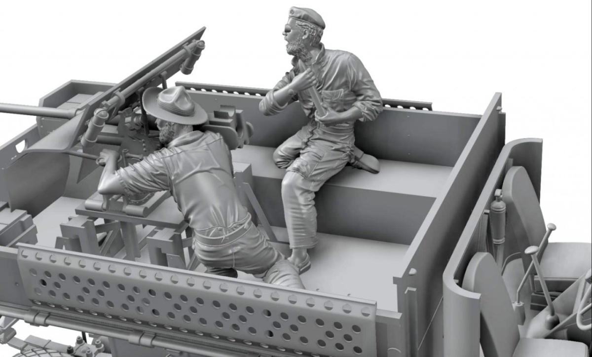 Zdjęcie dodatkowe produktu LRDG CMP F30 Truck w/ Ordnance 37 mm MKI Bofors Gun Limited Bonus Edition 1:35 Thunder Models 35312