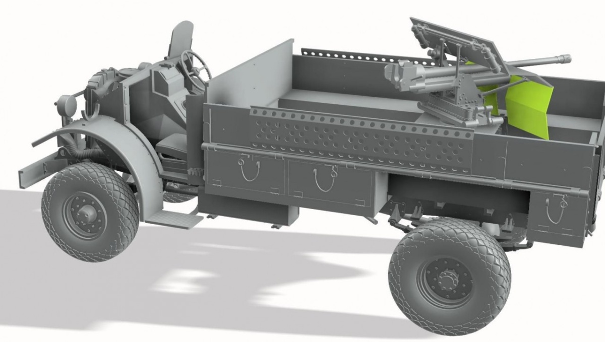 Zdjęcie dodatkowe produktu LRDG CMP F30 Truck w/ Ordnance 37 mm MKI Bofors Gun Limited Bonus Edition 1:35 Thunder Models 35312