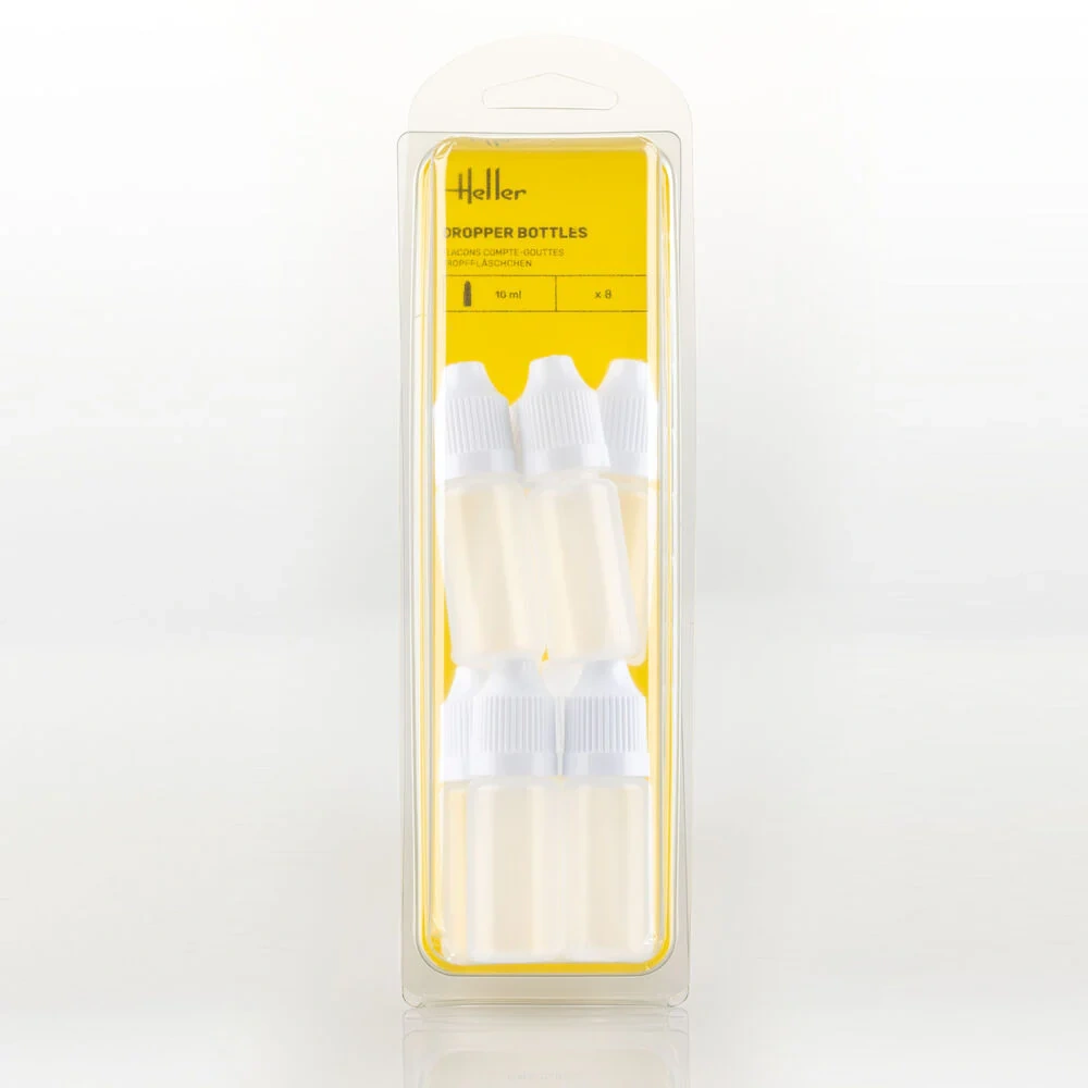 Zdjęcie główne produktu Butelki z zakraplaczem 10 ml (8 sztuk) Heller 99015