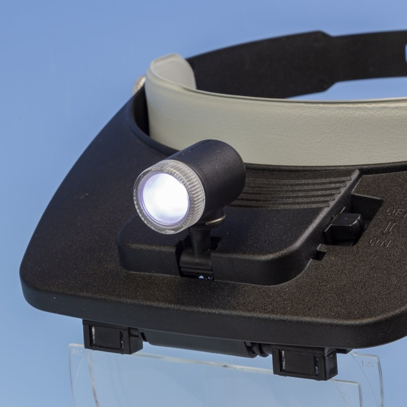Zdjęcie dodatkowe produktu Zestaw lup na głowę Lightcraft LED z dwupłytowym powiększeniem Shesto LC1764LED