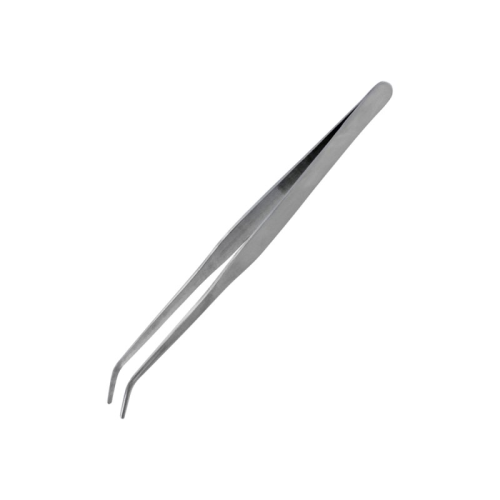 Curved stainless steel tweezers (175 mm) Shesto PTW5351