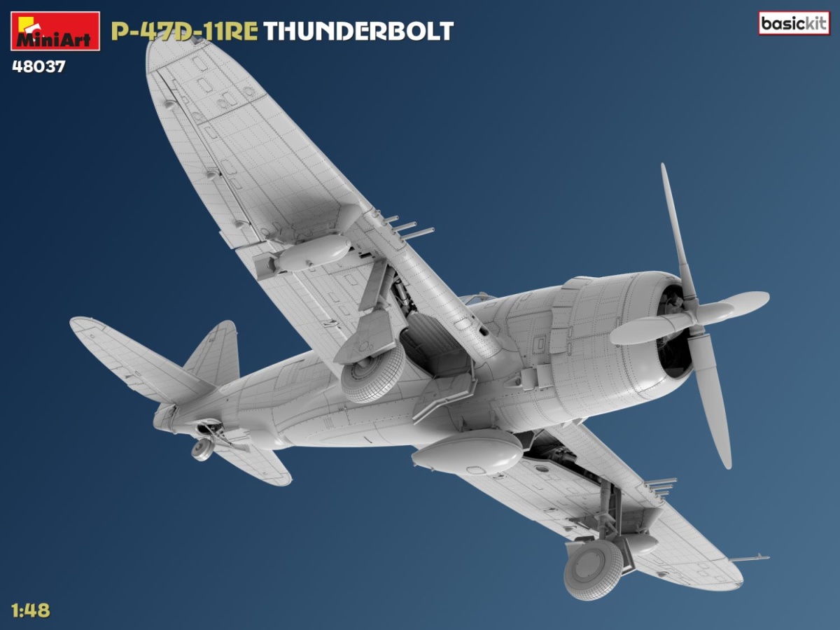 Zdjęcie dodatkowe produktu P-47D-11RE Thunderbolt Basic Kit 1:48 MiniArt 48037