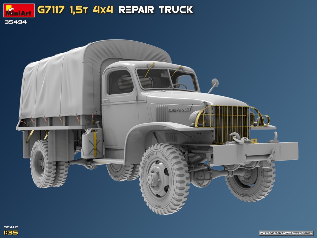 Zdjęcie dodatkowe produktu G7117 1,5T 4x4 Repair Truck 1:35 MiniArt 35494