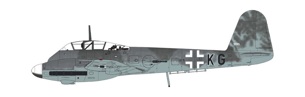 Zdjęcie dodatkowe produktu Messerschmitt Me410A-1 1:72 Airfix 04069