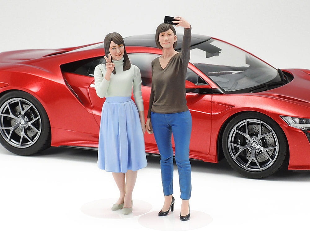 Zdjęcie dodatkowe produktu Campus Friends Set II (plus skuter) 1:24 Tamiya 24356