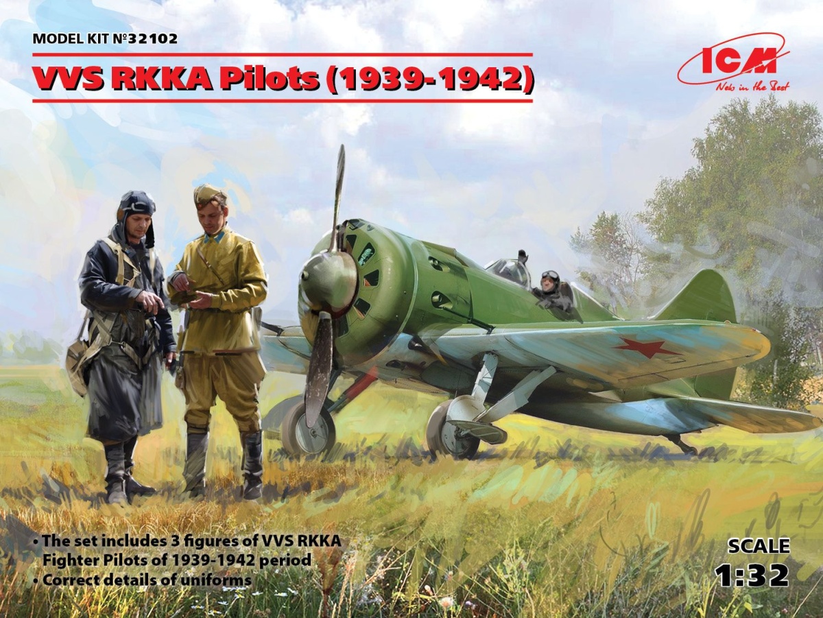 Zdjęcie główne produktu Piloci VVS RKKA (1939-1942) 1:32 ICM 32102