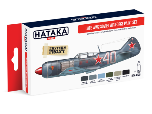 Set of Soviet Air Force paints from the end of World War II (6x17ml) Hataka AS20