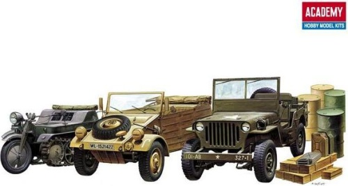 Allied and Axis light vehicles in World War II 1:72 Academy 13416