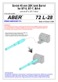Zdjęcie dodatkowe produktu Lufa 45 mm 20K do BT-5, BT-7, BA-6 1:72 ABER 72L28