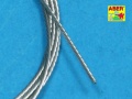 Zdjęcie dodatkowe produktu Linka stalowa na liny holownicze ø0,6mm, długość 1m ABER TCS06