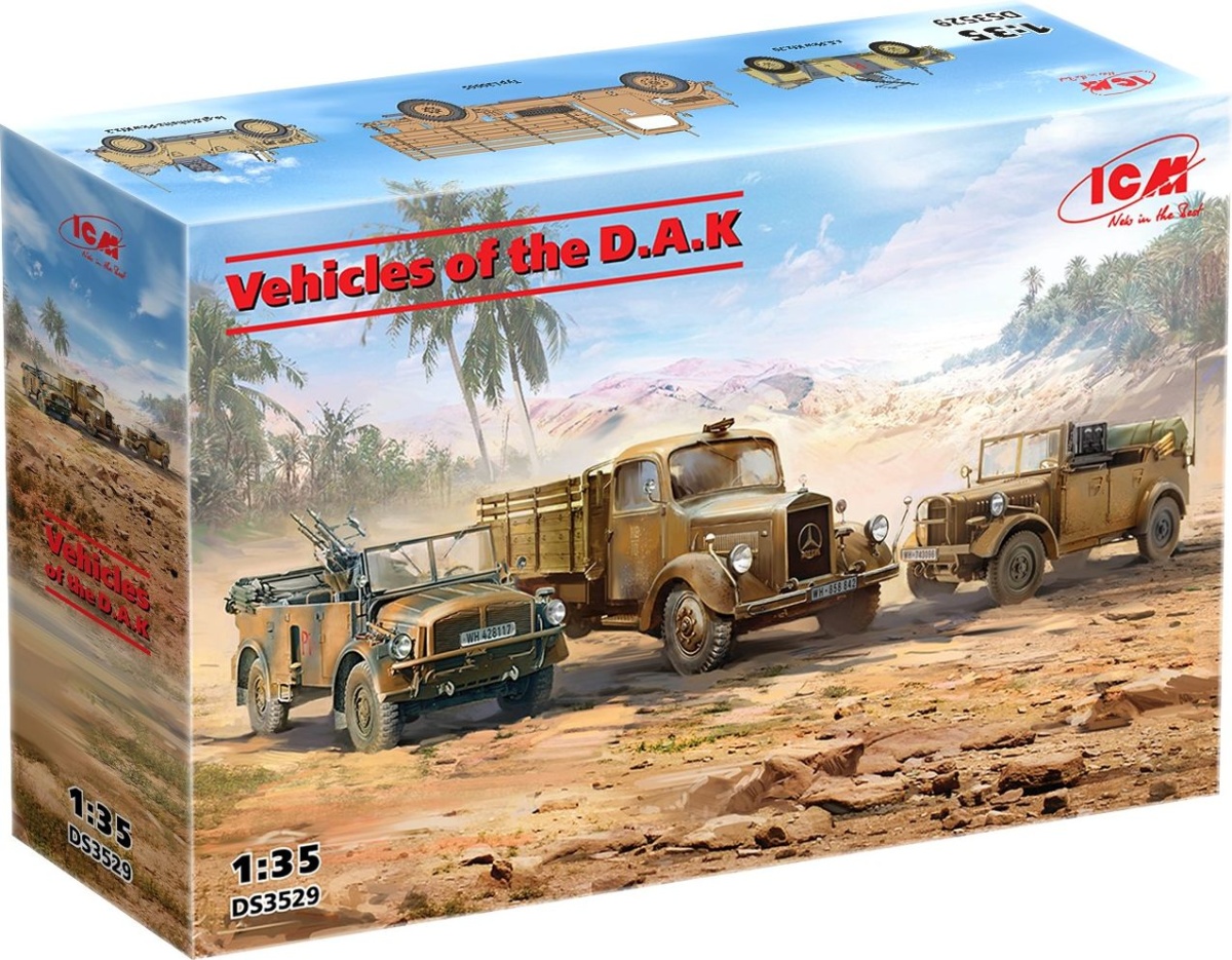 Zdjęcie dodatkowe produktu Pojazdy Deutsches Afrikakorps 1:35 ICM DS3529