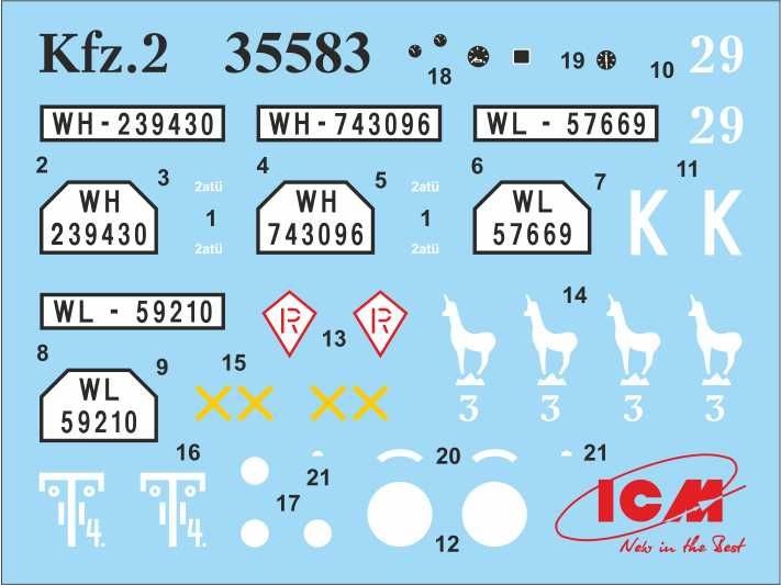Zdjęcie dodatkowe produktu Pojazdy Deutsches Afrikakorps 1:35 ICM DS3529