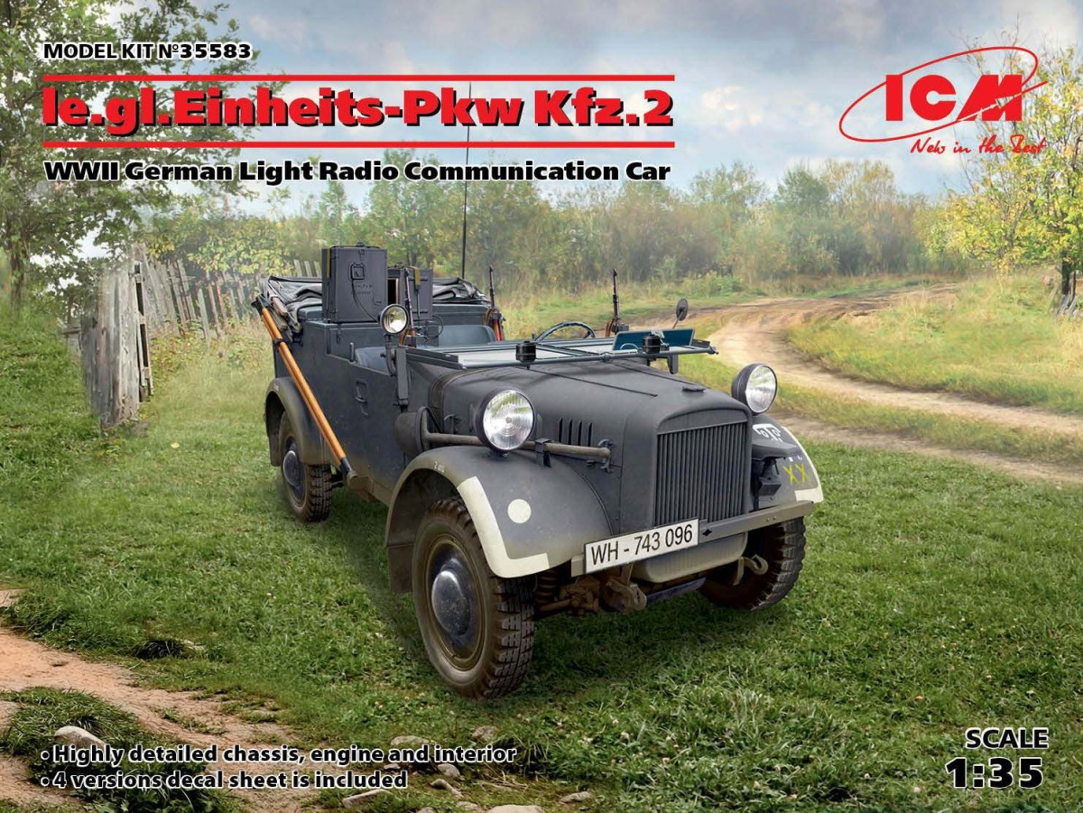 Zdjęcie główne produktu le.gl.Einheits-Pkw Kfz.2 1:35 ICM 35583