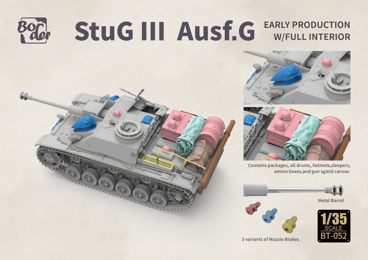 Zdjęcie dodatkowe produktu StuG III Ausf. G Early Prod. w/ Full Interior 1:35 Border Model BT052