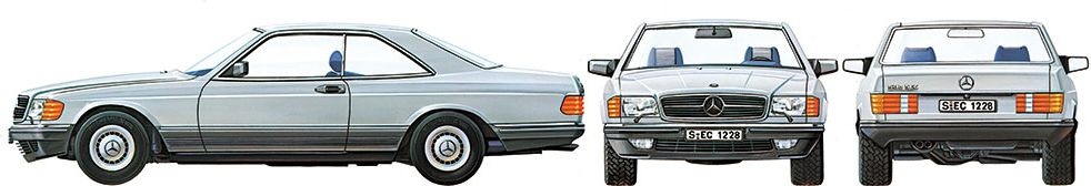 Zdjęcie dodatkowe produktu Mercedes-Benz 500SEC 1:24 Tamiya 24029