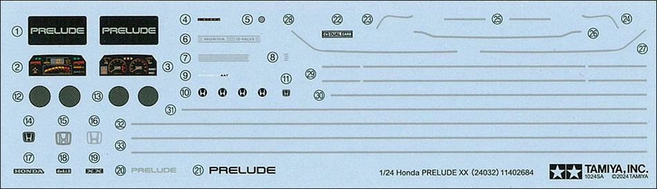 Zdjęcie dodatkowe produktu Honda Prelude XX 1:24 Tamiya 24032