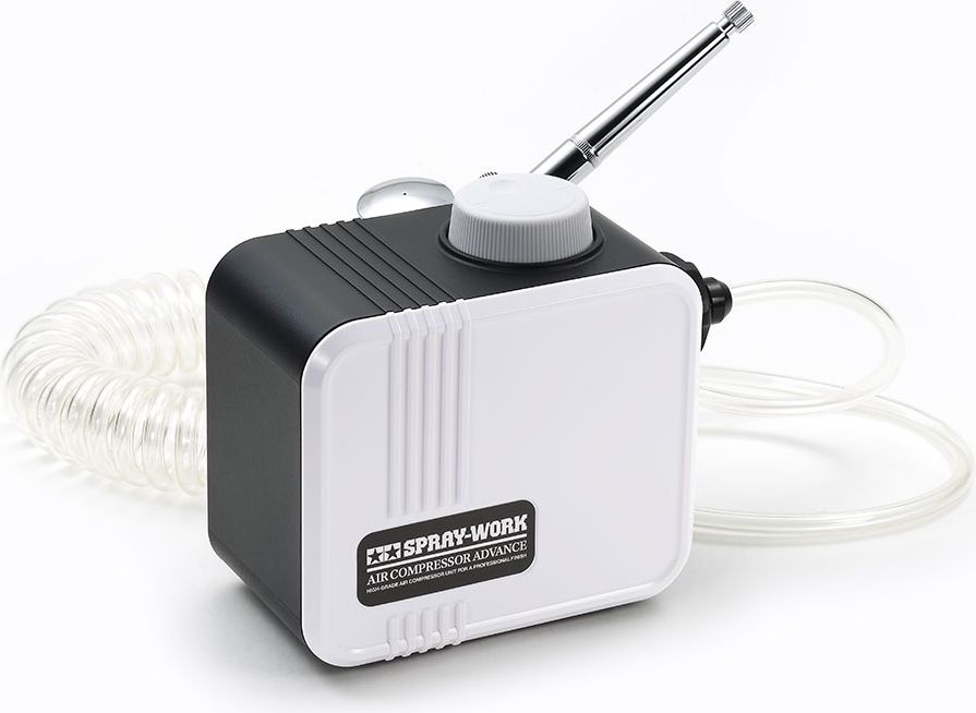 Zdjęcie główne produktu Spray-Work Air Compressor Advance w/Sparmax Airbrush SX0.3D Tamiya 74563