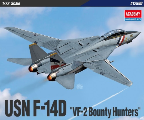 USN F-14D ``VF-2 Bounty Hunters'' 1:72 Academy 12590