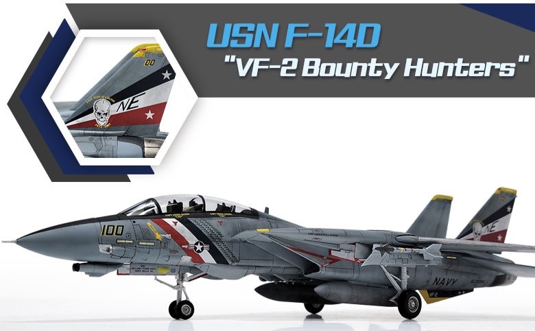 Zdjęcie dodatkowe produktu USN F-14D "VF-2 Bounty Hunters" 1:72 Academy 12590